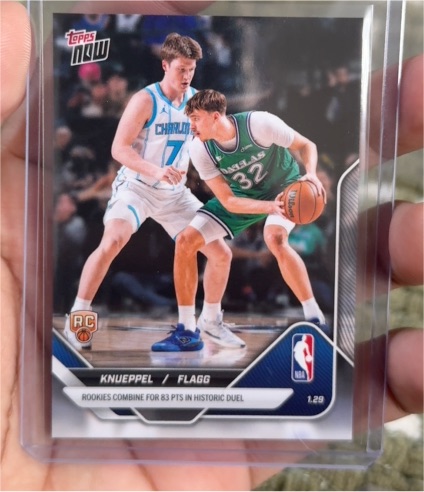 2025-26 Topps Now #152 Kon Knueppel / Cooper Flagg Rookie — front