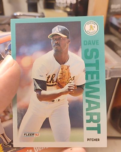 1992 Fleer #268 Dave Stewart — front