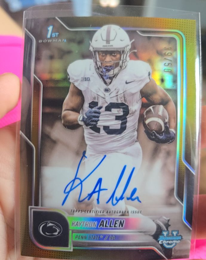 2025 Bowman Chrome University #BCA-KA Kaytron Allen — front
