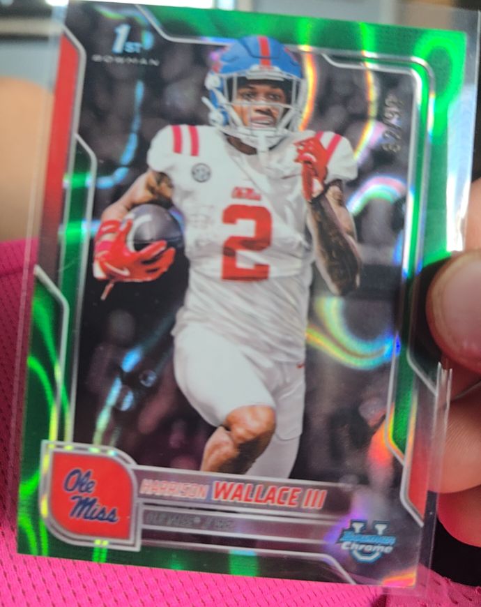 2025 Bowman Chrome University #157 Harrison Wallace III — front