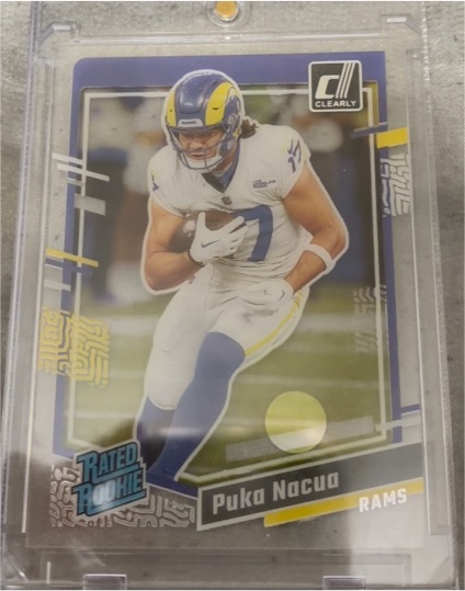2023 Panini Clearly Donruss #96 Puka Nacua Rated Rookie — front