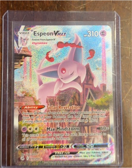 2021 Pokemon SWSH08 Fusion Strike #270 Espeon VMAX (Alternate Art Secret) — front