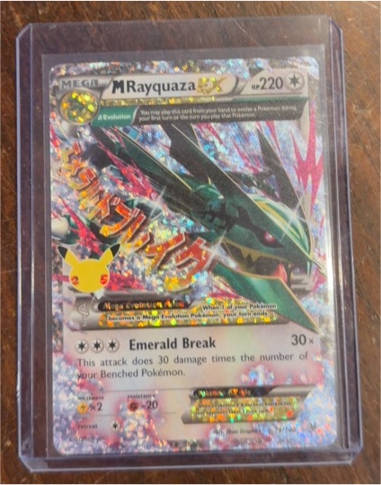 2021 Pokemon TCG Celebrations Classic Collection #76 M Rayquaza EX — front