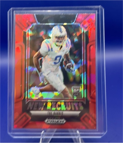 2025 Panini Prizm Draft Picks #2 Tre Harris New Recruits Red Ice — front