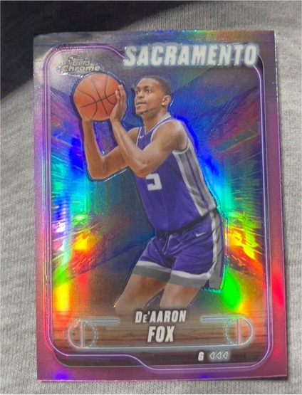 2024-25 Topps Chrome #109 De'Aaron Fox — front