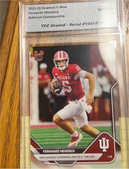 2025 Bowman U Now #67 Fernando Mendoza — front