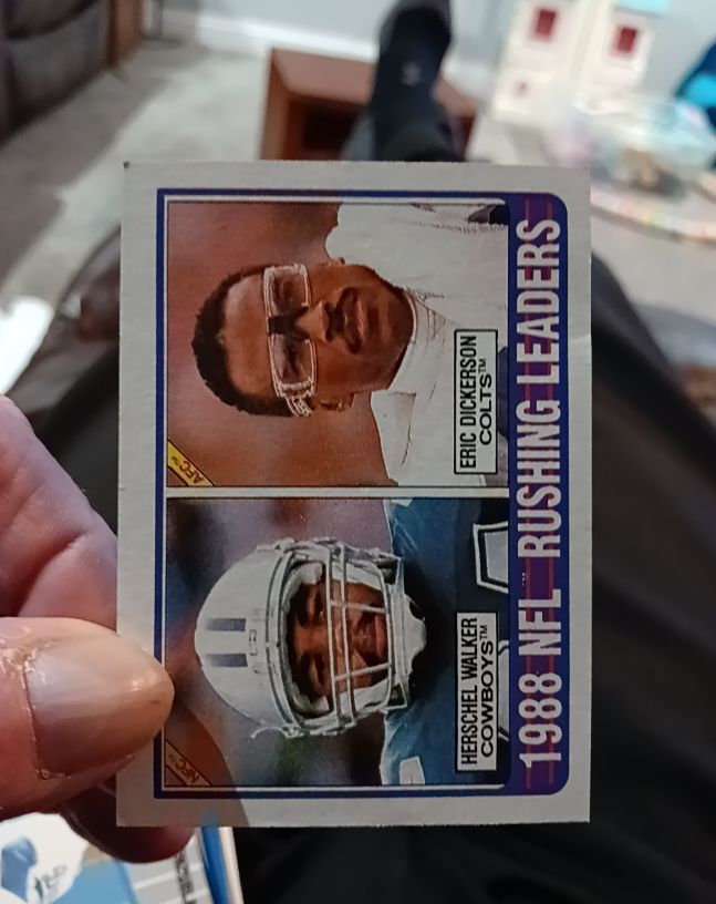 1989 Topps #219 1988 NFL Rushing Leaders Eric Dickerson Herschel Walker — front