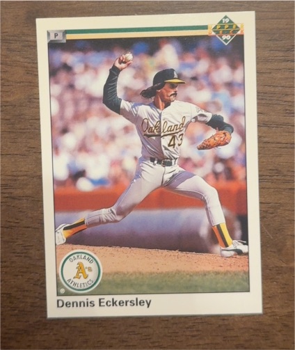 1990 Upper Deck #513 Dennis Eckersley — front