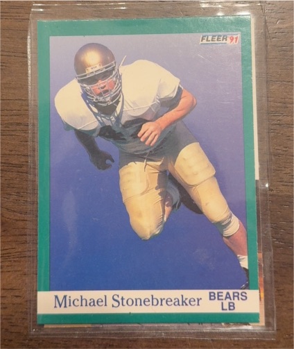 1991 Fleer #426 Michael Stonebreaker — front