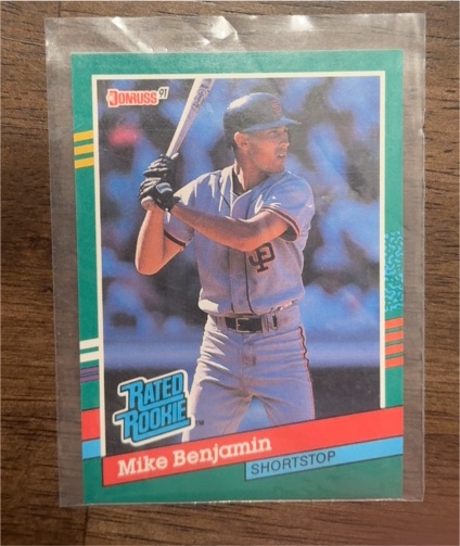 1991 Donruss #432 Mike Benjamin — front