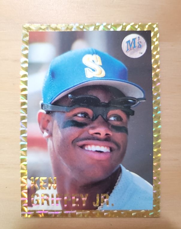 1991 Playball USA Ken Griffey Jr. Gold Prism Promo Card Seattle Mariners — front