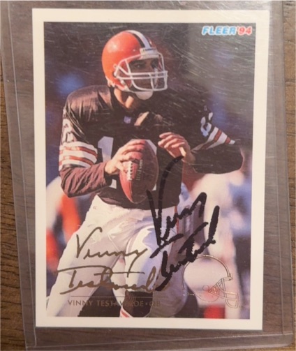 1994 Fleer #104 Vinny Testaverde — front