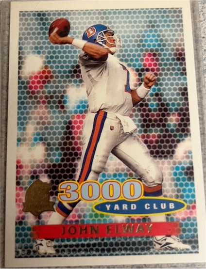 1996 Topps #376 John Elway 3000 Yard Club — front