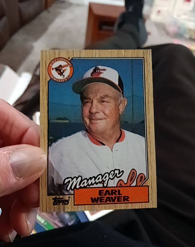 1987 Topps #568 Earl Weaver — front