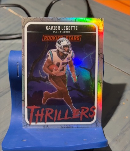2025 Panini Rookies & Stars Thrillers Prizm #19 Xavier Legette — front