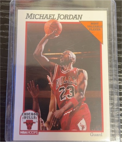 1991 NBA Hoops #5 Michael Jordan — front