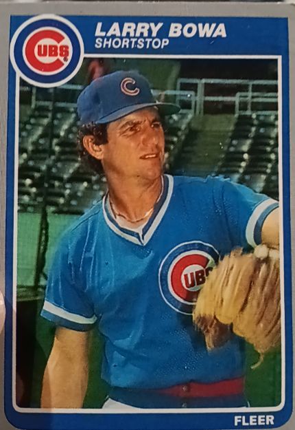 1985 Fleer #50 Larry Bowa Chicago Cubs — front