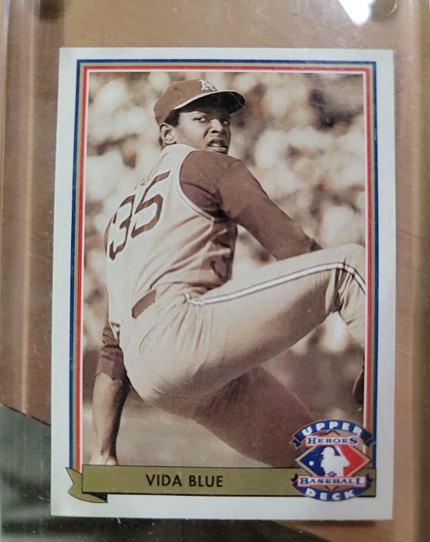1992 Upper Deck Heroes of Baseball #H5 Vida Blue — front