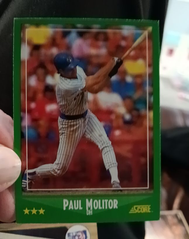 1988 Score #340 Paul Molitor — front