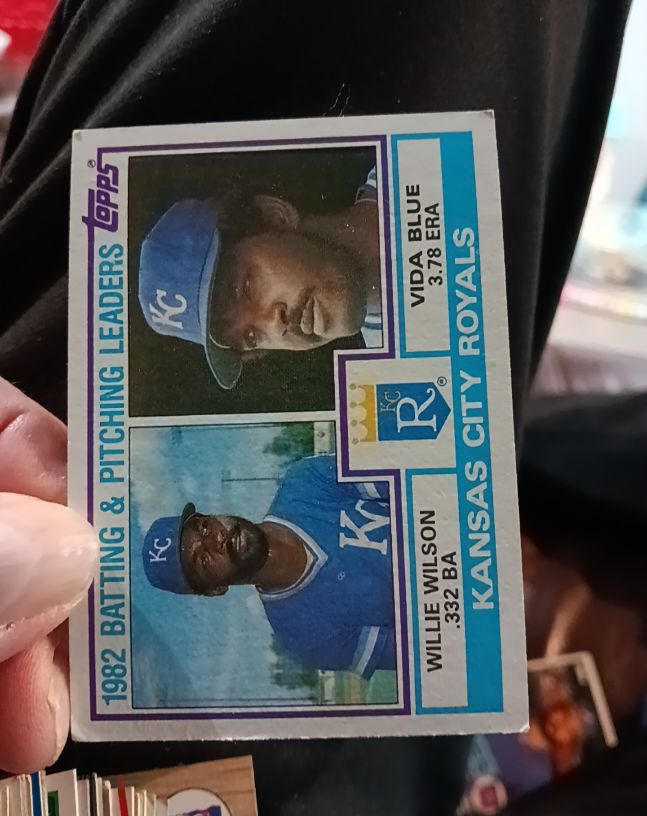 1983 Topps #471 Willie Wilson Vida Blue Kansas City Royals — front