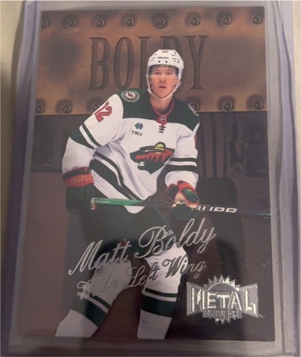 2022-23 SkyBox Metal Universe #R-3 Matt Boldy 1998-99 Retro — front