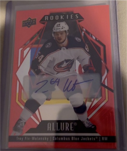 2022-23 Upper Deck Allure #137 Trey Fix-Wolansky RC Columbus Blue Jackets — front