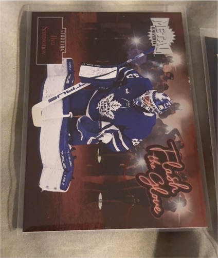 2022-23 Skybox Metal Universe Flash the Glove #FL-22 Ilya Samsonov — front