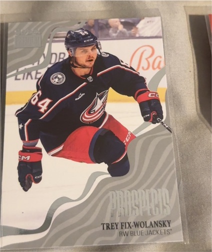 2022-23 Upper Deck Metal Universe Skybox Premium Prospects #PP-27 Trey Fix-Wolansky — front