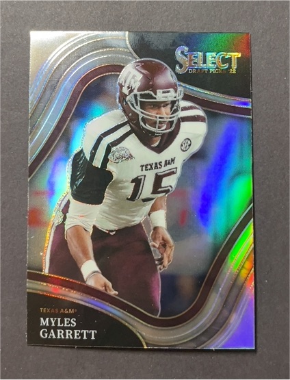2022 Panini Select Draft Picks Field Level #152 Myles Garrett — front