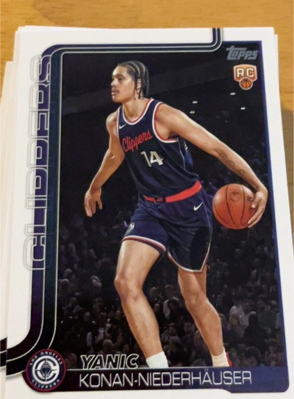2025-26 Topps Basketball #230 Yanic Konan-Niederhauser — front