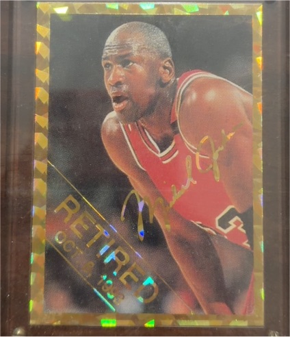 1993 Arena Sports Michael Jordan Retired Oct 6, 1993 — front