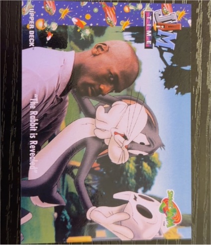 1996 Upper Deck Space Jam Jam Time! #34 Michael Jordan The Rabbit is Revealed — front