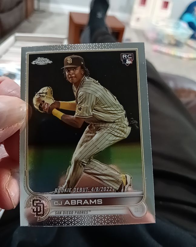 2022 Topps Chrome Update #USC102 CJ Abrams Rookie Debut — front