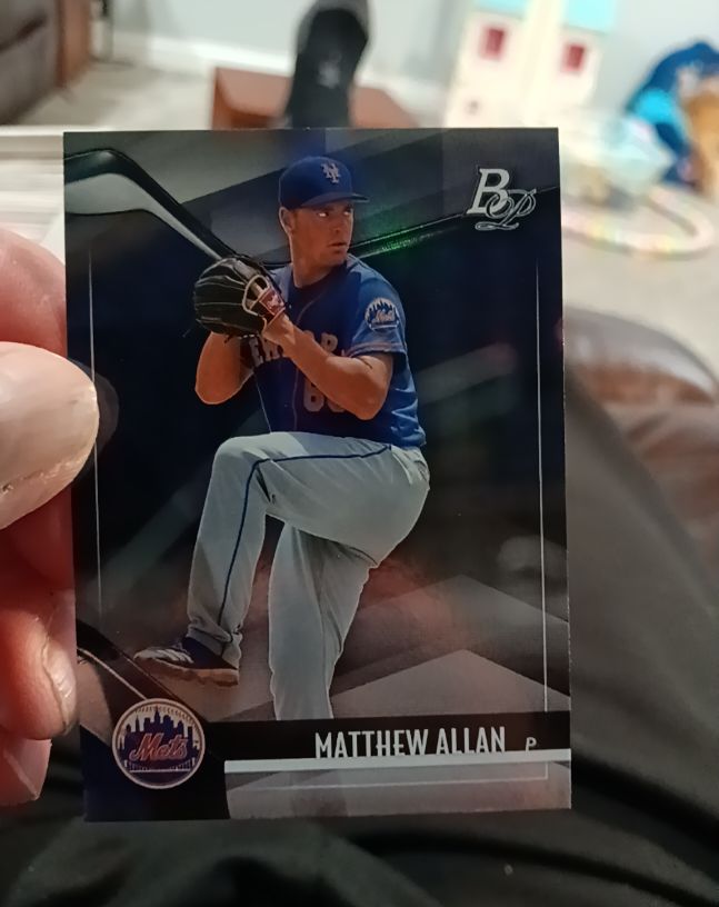 2021 Bowman Platinum #TOP-22 Matthew Allan — front