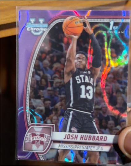 2024 Bowman Chrome University #35 Josh Hubbard — front