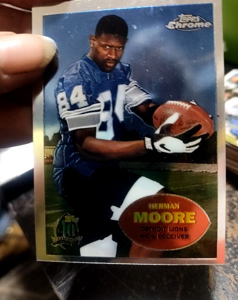 1996 Topps Chrome #47 Herman Moore — front