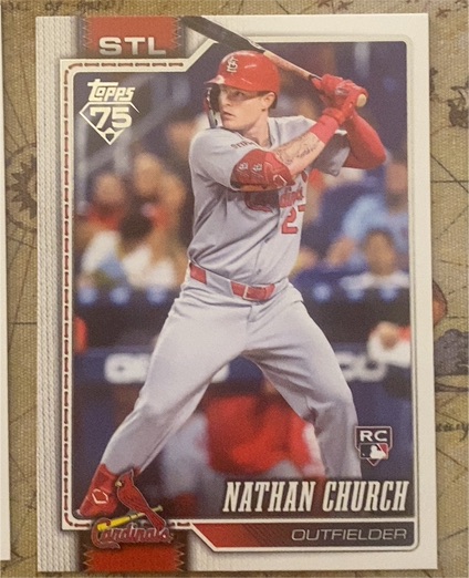 2026 Topps Series 1 #24 Nathan Church — front