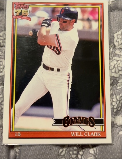 2026 Topps Series 1 1991 Topps #T91-11 Will Clark — front