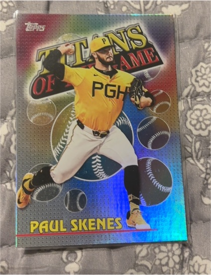 2026 Topps Series 1 #TOG-14 Paul Skenes Titans of the Game Pittsburgh Pirates — front
