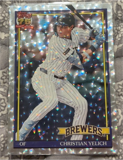 2026 Topps 75th Anniversary Series 1 #T91-83 Christian Yelich — front