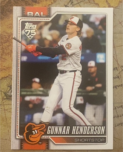 2024 Topps 75 #BAL-11 Gunnar Henderson — front