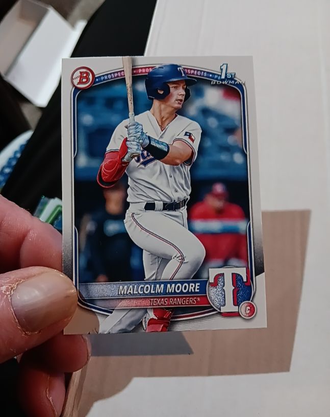 2025 Bowman #BP-129 Malcolm Moore — front