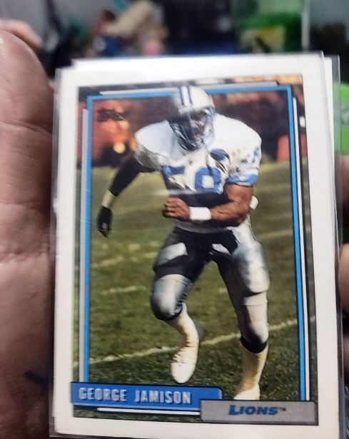 1992 Topps #44 George Jamison Detroit Lions — front