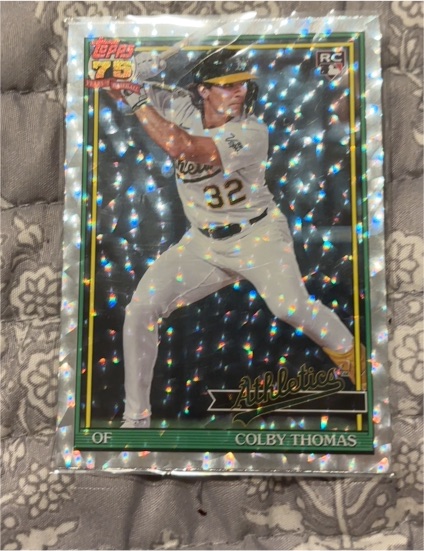 2026 Topps Series 1 1991 Topps 35th Anniversary Crackle Foil #T91-6 Colby Thomas — front