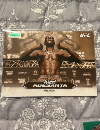 2025 Topps Stadium Club UFC #146 Israel Adesanya — front