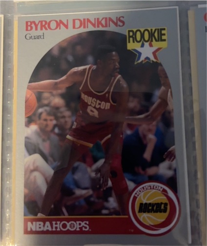 1990 NBA Hoops #123 Byron Dinkins — front