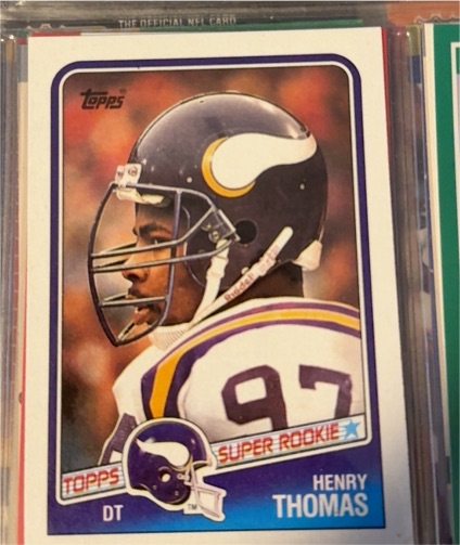 1988 Topps #156 Henry Thomas — front