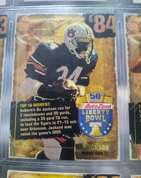 2008 AutoZone Liberty Bowl Legends #7 Bo Jackson — front