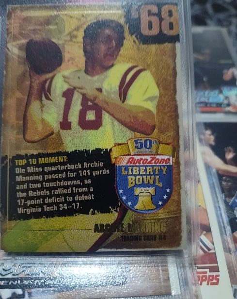2008 AutoZone Liberty Bowl #68 Archie Manning — front