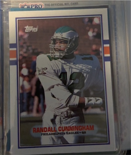 1989 Topps #115 Randall Cunningham — front